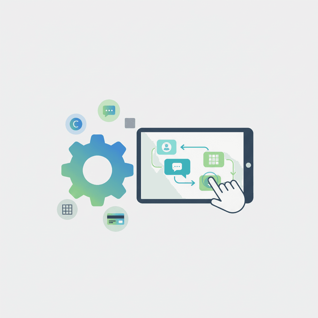 low-code workflow automation illustration
