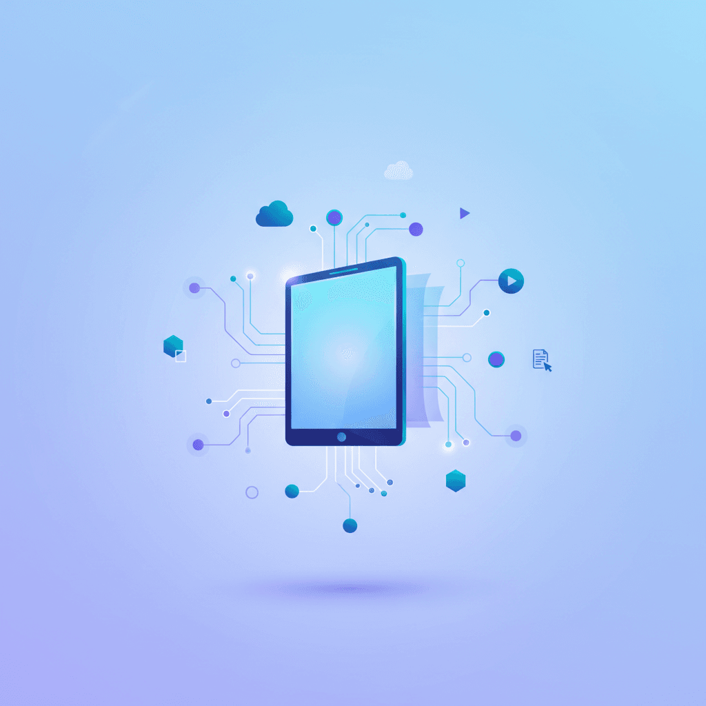 AI ebook publishing illustration