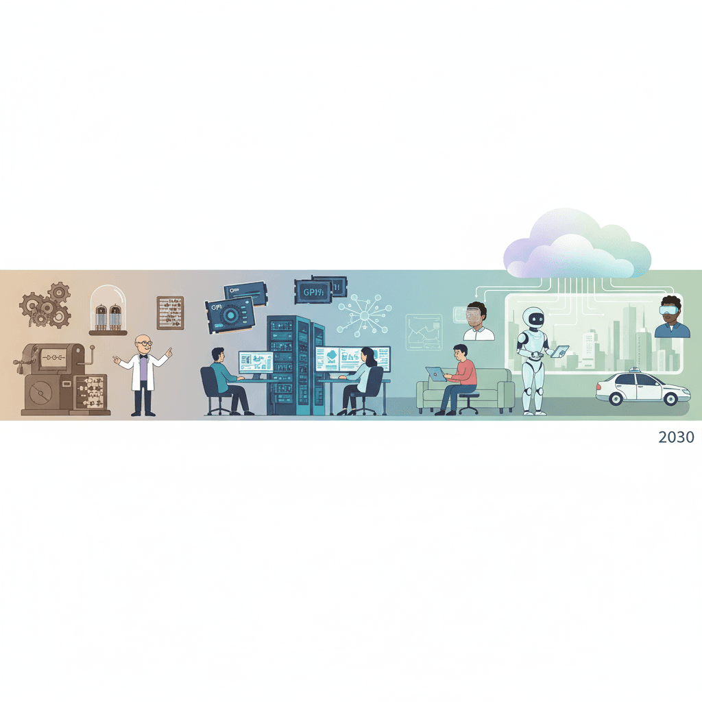AI evolution illustration