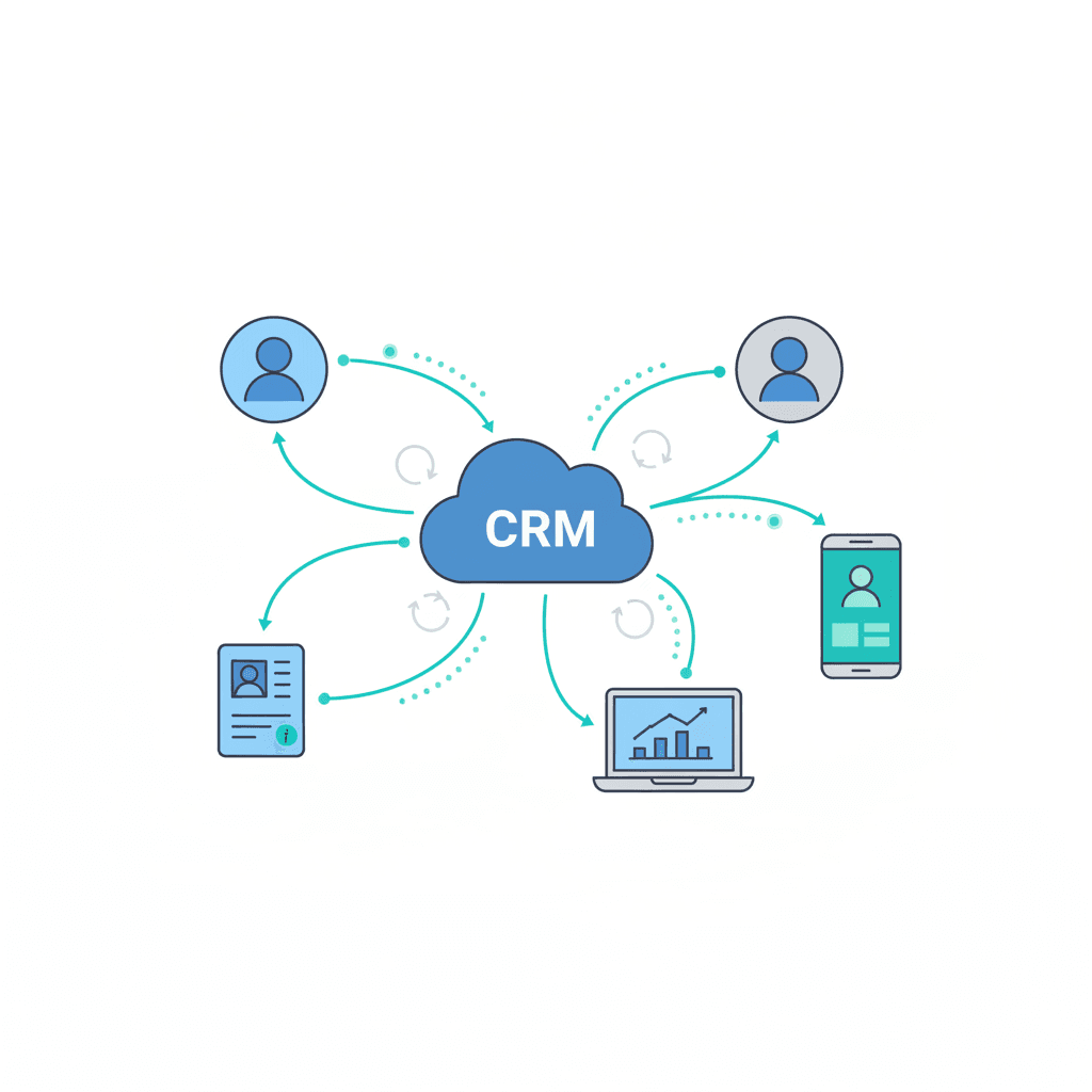 CRM concept visual
