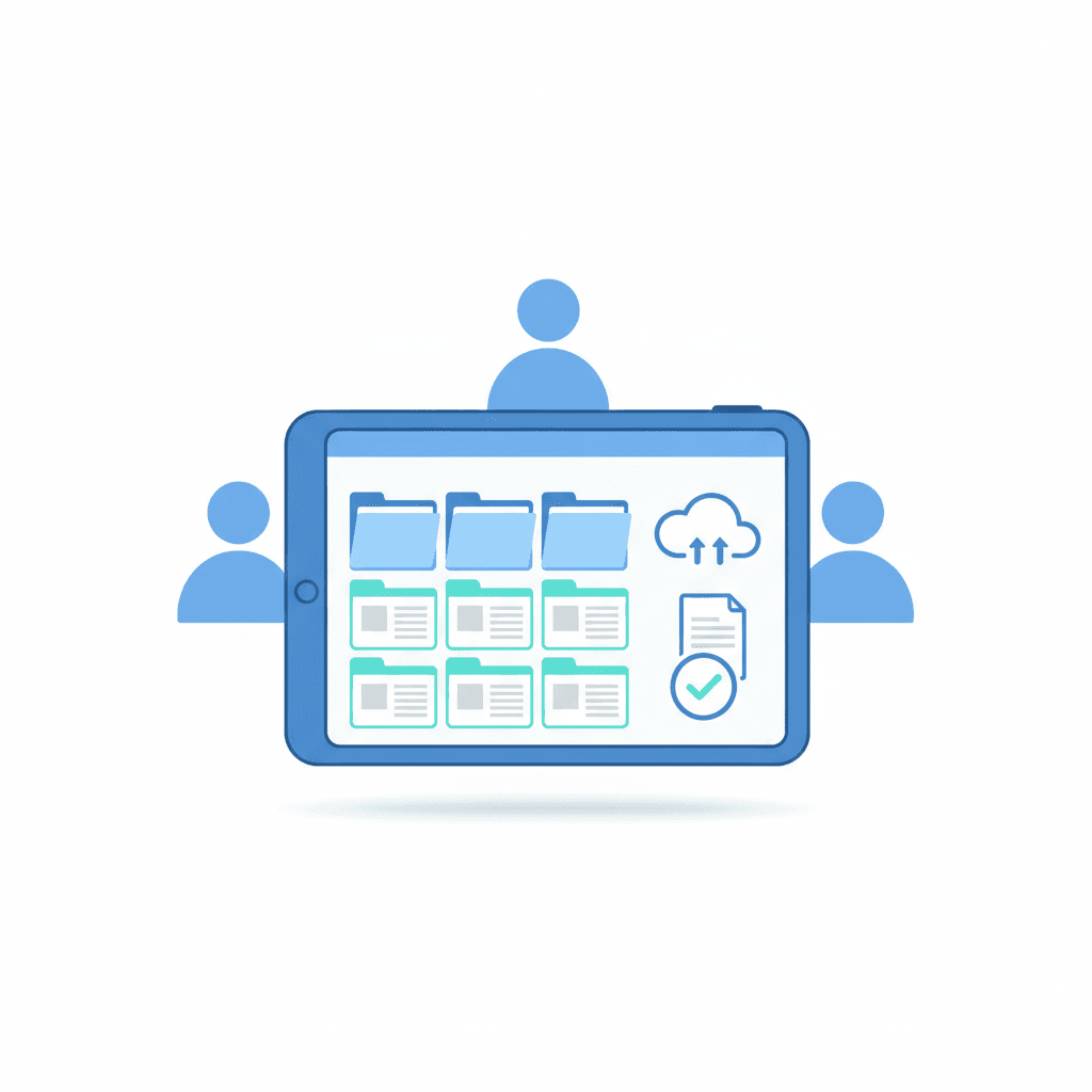 Document management illustration