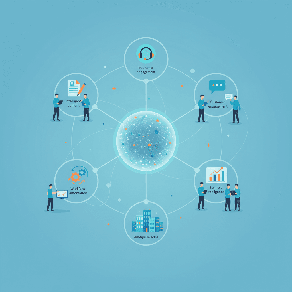 Enterprise AI integrating with business functions