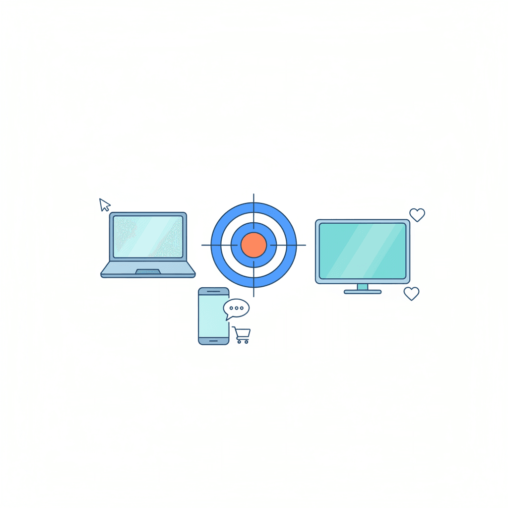 Intent-driven digital marketing illustration