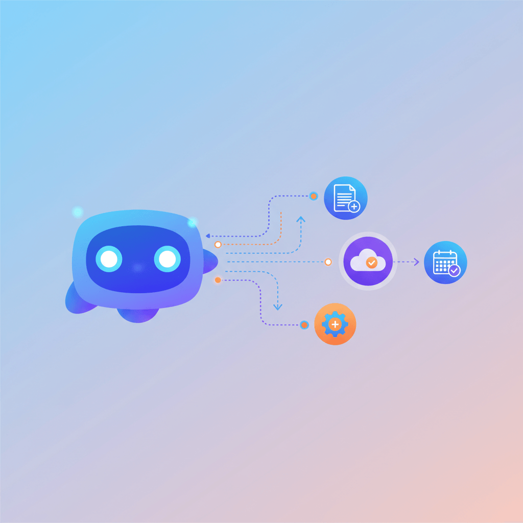 Automation AI workflow illustration