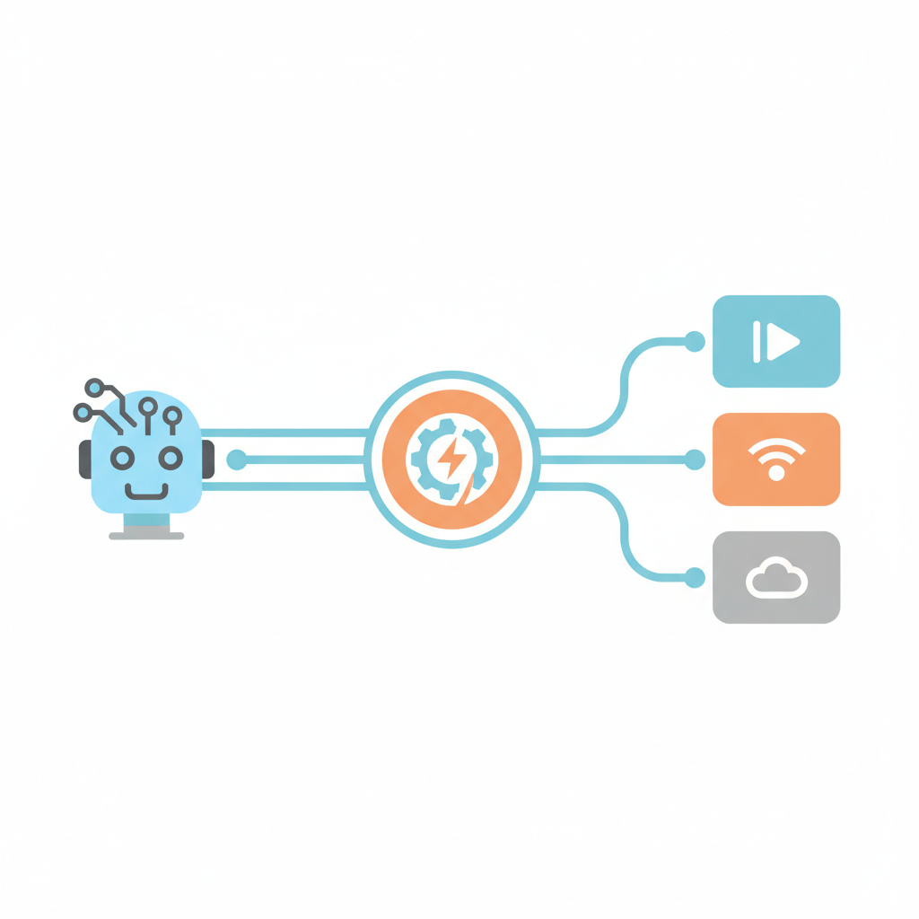 AI-Automatisierungsillustration