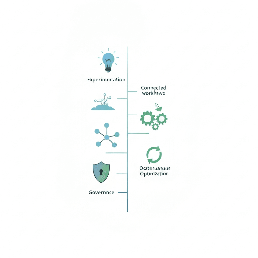AI maturity ladder illustration