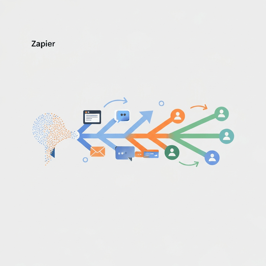 Zapier Lead Router illustration